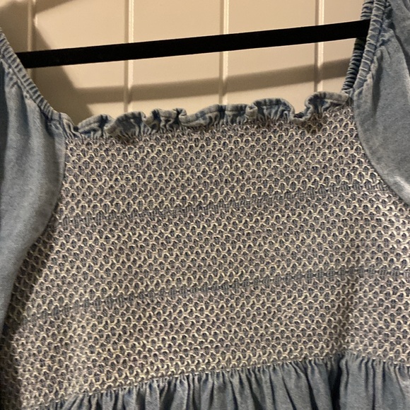 American Eagle denim boho top - Picture 3 of 5